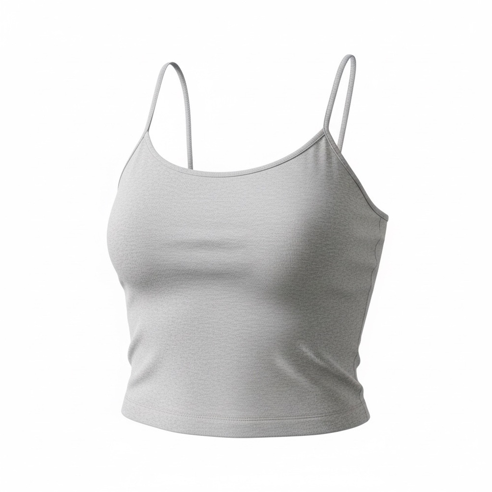 Free People Heather Grey Ribbed Cami Tank